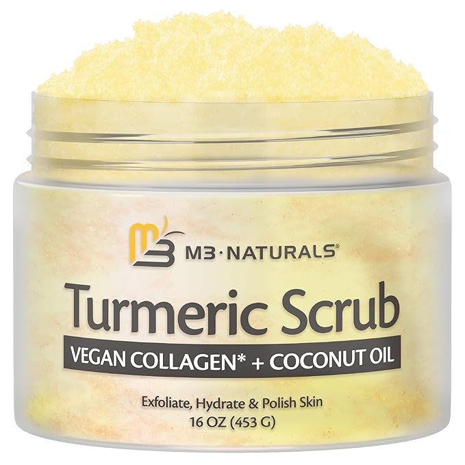 Exfoliating Turmeric Scrub and Skin Exfoliator by M3Naturals