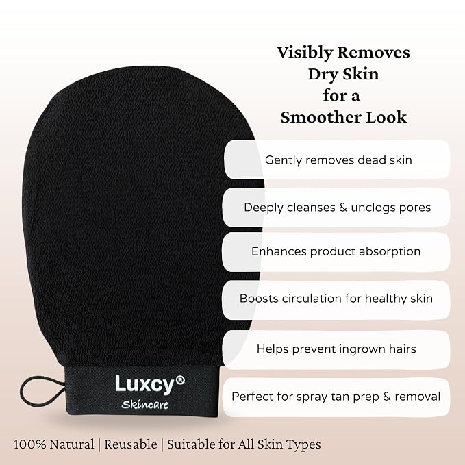 Premium Korean Exfoliating Mitt & Body Scrubber Glove, Viscose Fiber Dead Skin - Image 3