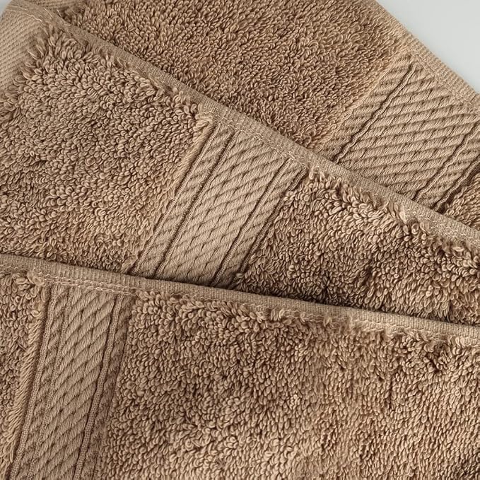 Superior Egyptian Cotton Pile Face Towel/Washcloth Set of 6, Ultra Soft Luxury - Image 5