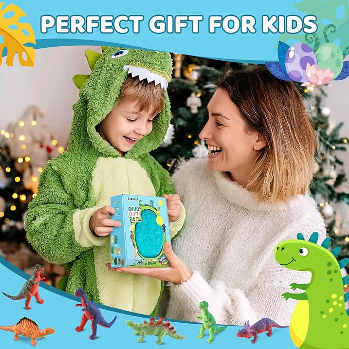 Bath Bombs for Kids with Surprise Dinosaur Toys Inside, XXXL Dinosaur Bath - Image 6