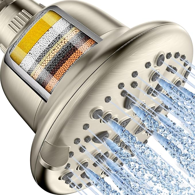 Cobbe Filtered Shower Head, 7 Modes High Pressure Shower Heads by Cobbe