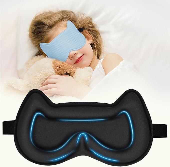 Kids Sleep Mask: 3D Contoured Cup Eye Mask, Blindfold by Unknown