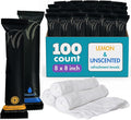 White Towel Services 8" x 8" inch Moist Cotton Towel Individually Wrapped by WhiteTowelServices