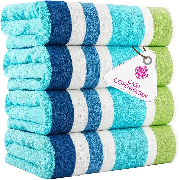 CASA COPENHAGEN Monaco Beach Towels Designed in Denmark Rough and Tough by CASACOPENHAGEN