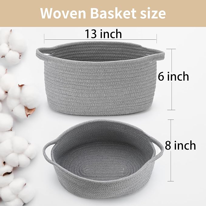Happyiren Cute Woven Storage Basket - Image 2