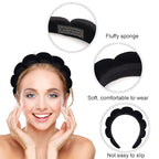 Ayesha Spa Headband for Women Sponge Headband for Washing Face Clouds Soft - Image 2