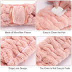 WILLBOND 4 Pack Microfiber Headbands Spa Facial Headbands Makeup Head bands - Image 3