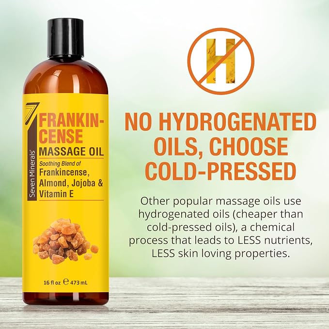 Seven Minerals Frankincense Massage Oil - Image 3