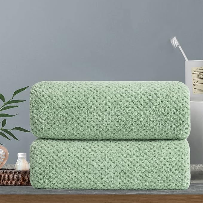 Hand Towels Set 2 Pack-16“x31”, Ultra Soft Microfibers Bathroom Towel Set by Hailea