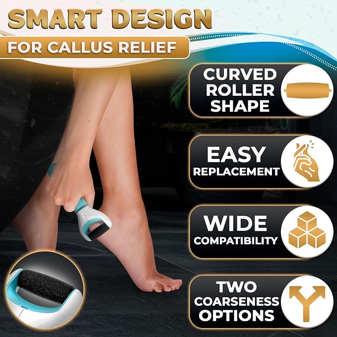 11 Pcs Replacement Rollers for Electric Foot Callus Remover Tool - Image 4