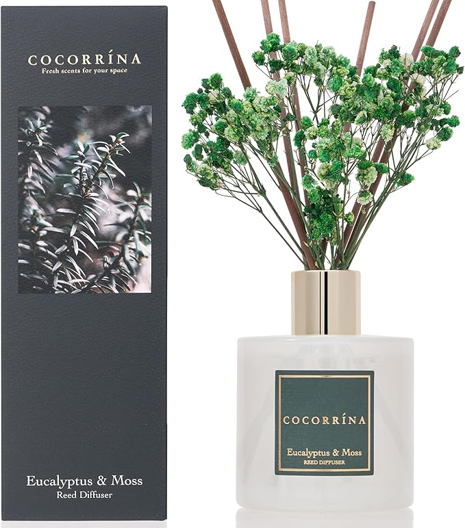 Cocorrína Reed Diffuser Sets- Eucalyptus & Moss Scented Diffuser by COCORR%C3%8DNA