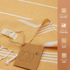 Hand Towels - Set of 2, Decorative Peshtemal Cotton Hand Towels - Image 2