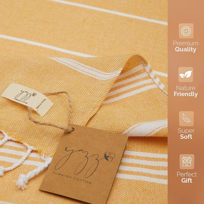 Hand Towels - Set of 2, Decorative Peshtemal Cotton Hand Towels - Image 2