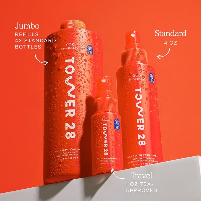 Tower 28 Jumbo SOS Daily Rescue Facial Spray - Image 4