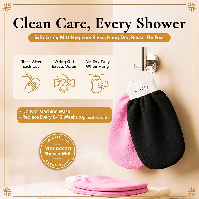 Moroccan Exfoliating Glove for Shower - Image 7