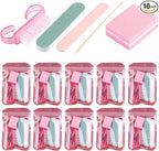 Fcozpjk Disposable Manicure Kit Basics 5PCS Nail Kit, Mini Nail Files Buffers by Fcozpjk