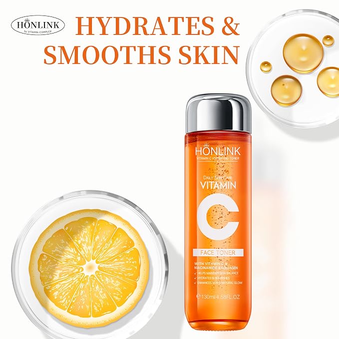 Vitamin C Hydrating Face Toner 130ml, Gentle Daily Toner - Image 8