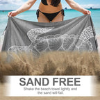 Genovega Oversized Cotton Turkish Beach Towels 72"x36" Lightweight Quick Dry - Image 3