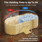 Portable Foldable Bathtub, Freestanding Bathtub No Installation, Bathroom SPA - Image 5