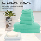MOONQUEEN Ultra Soft Microfiber Coral Velvet Towel Set - Image 5
