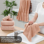 8 Piece Bath Towel Set-2 Oversized Bath Sheets, 2 Hand Towels, 4 - Image 3