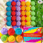 30 Rose-Shaped Bath Bombs – Handmade by Unknown