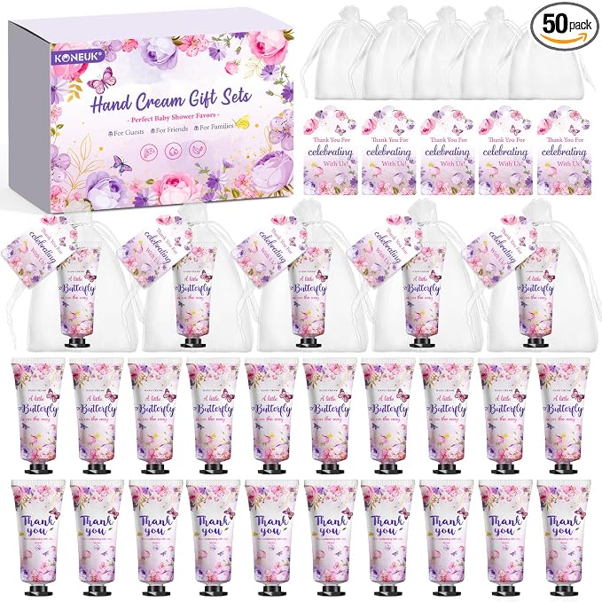 KONEUK 50 Sets Baby Shower Hand Cream Gifts, Wedding Party Favors, Baby Shower by KONEUK