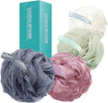 Loofah 4 Pack 75g Extra Large Loofa Set Soft Bath Sponge Thick Body Wash Puffs by LCZLBathOfficial