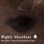 SEISSO Bath Towels, Extra Absorbent & Quick Drying Lightweight Fiber Towels - Image 4