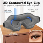 Sleep Eye Mask for Men Women, Weighted Sleeping Mask for Side Sleeper, Travel - Image 4