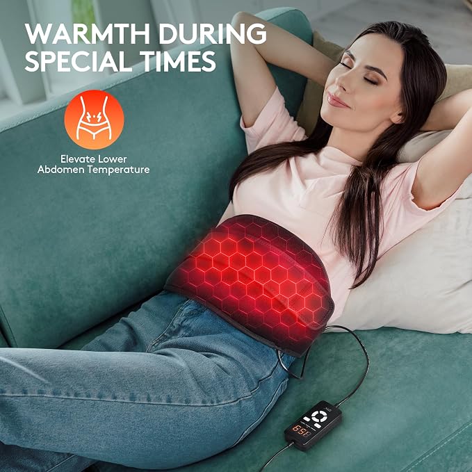 UTK Far Infrared Heating Pad for Back Pain Relief, Hot Enough, Gift for Women - Image 8