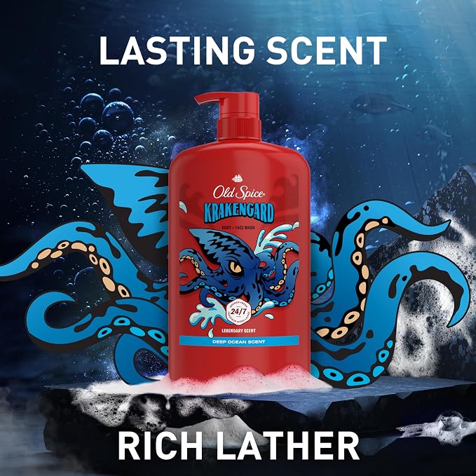 Old Spice Cleansing Body Wash for Men, 3X Defense, 24/7 Shower Fresh - Image 7