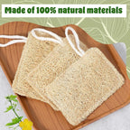 3Pcs Natural Loofa, 100% Real Natural Loofah Sponges Set, Loofah Sponge - Image 3
