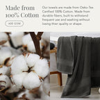 NY Loft 100% Cotton Hand Towel 6 Pack | Super Soft & Absorbent Quick-Dry Hand - Image 4