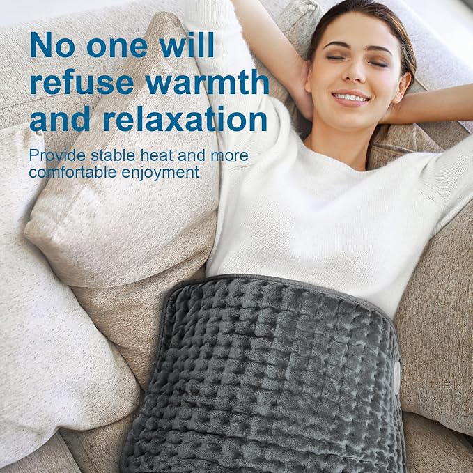 Heating Pad for Back, Electric Heating Pads for Cramps/Abdomen/Waist/Shoulder - Image 6