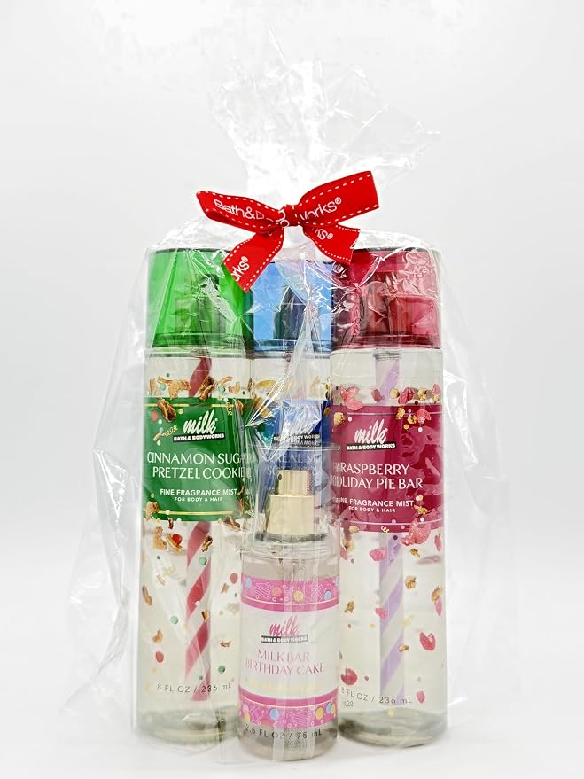 Bath & Body Works Milk Bar Collection 4-Piece Body Spray Gift Set | Includes: - Image 7