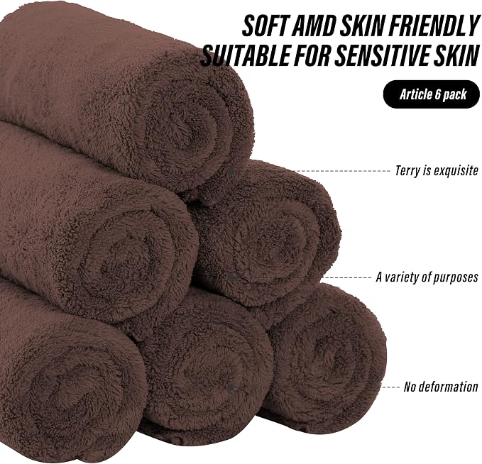 MOONQUEEN 6 Pack Premium Hand Towels - Image 7