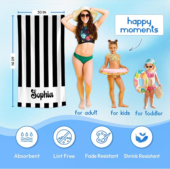 JML Personalized Beach Towel - Image 3