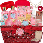 Bath and Body Gift Basket Set Mothers Day, Watermelon Body Scrub, Perfect Bath by ASINING