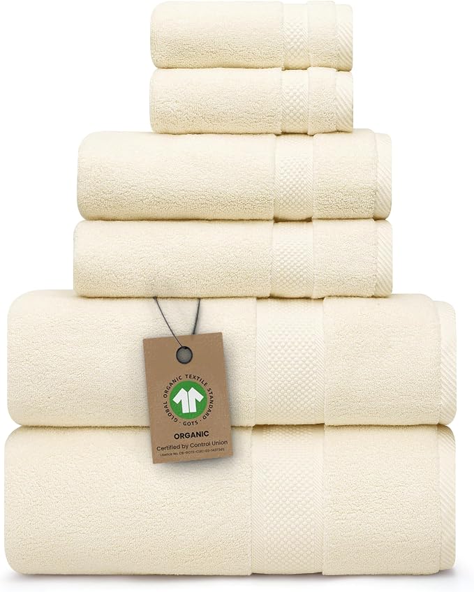 Alusa Home 100% Organic Zero-Twist Cotton Towels by AlusaHome