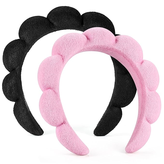 Ztomine Spa Headbands for Washing Face or Facial, Terry Cloth Headband Wash by Ztomine