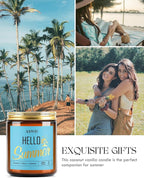 AOOVOO Hello Summer Candles - 9 oz Scented Candles - Image 5