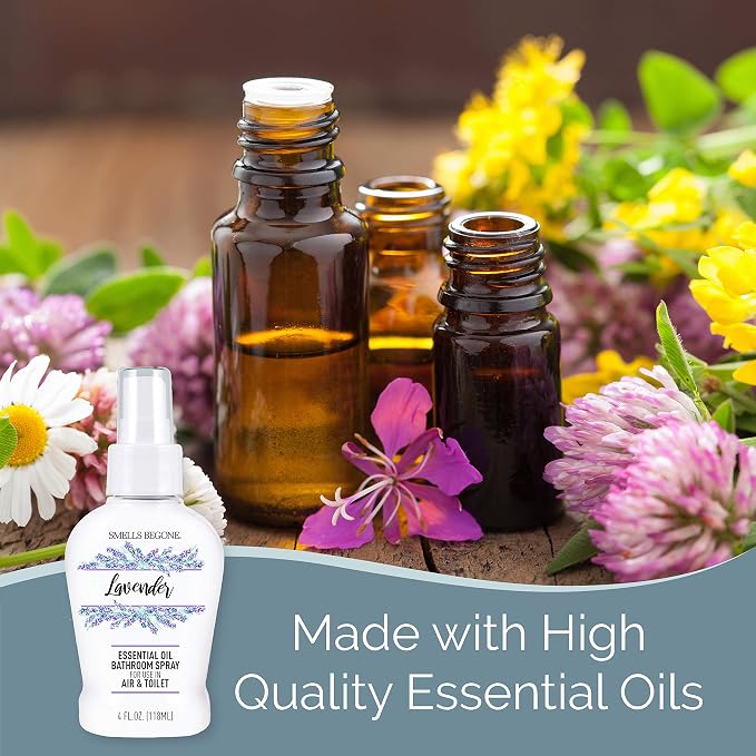 SMELLS BEGONE 4 oz Essential Oil Bathroom Spray - Image 3