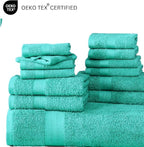 LANE LINEN 24 PCs 100% Cotton Bath Towels Set - Image 6