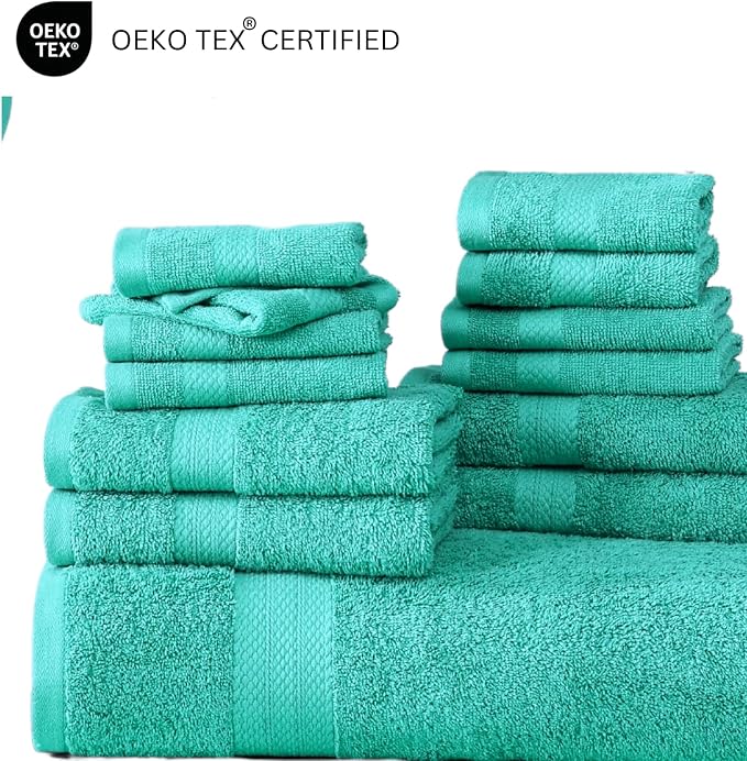 LANE LINEN 24 PCs 100% Cotton Bath Towels Set - Image 6