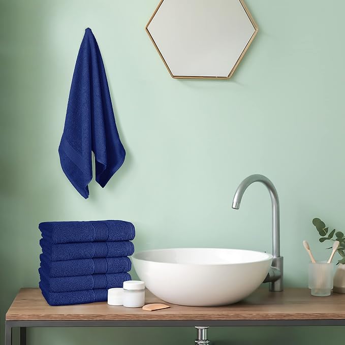 Belizzi Home Ultra Soft 6-Piece Hand Towel Set 16x28-100% Ringspun Cotton - Image 5
