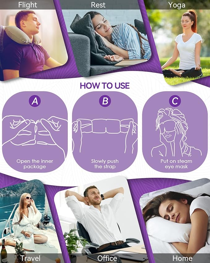 30 Packs Lavender Steam Eye Mask - Image 7