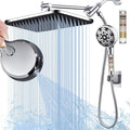 Dual shower Head with Handheld and Filter-14'' Rainfall ShowerHead, High by BSTGZLUXU