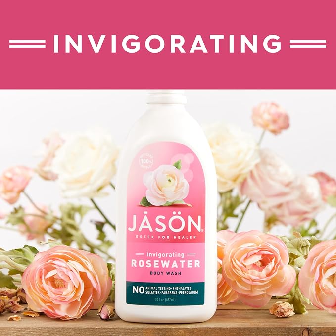 JASON Rosewater Invigorating Body Wash Women/Men, - Image 6