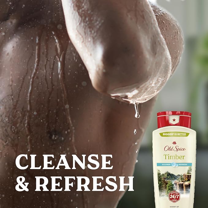 Old Spice Cleansing Body Wash for Men, 24/7 Shower Fresh - Image 3